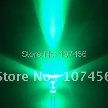 1000 шт/партия! 5 мм Мигающий зеленый светодиодный(10000mcd) 5 мм светодиод 5 мм Мигающий зеленый светодиодный