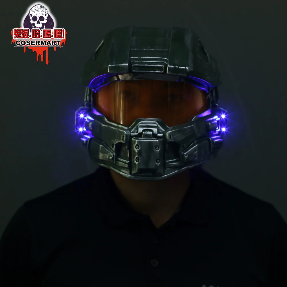 Halo 4 Helmet Prop Replica Cosplay Costume Full Head Mask PVC Equipment Master Chief Game Accessories