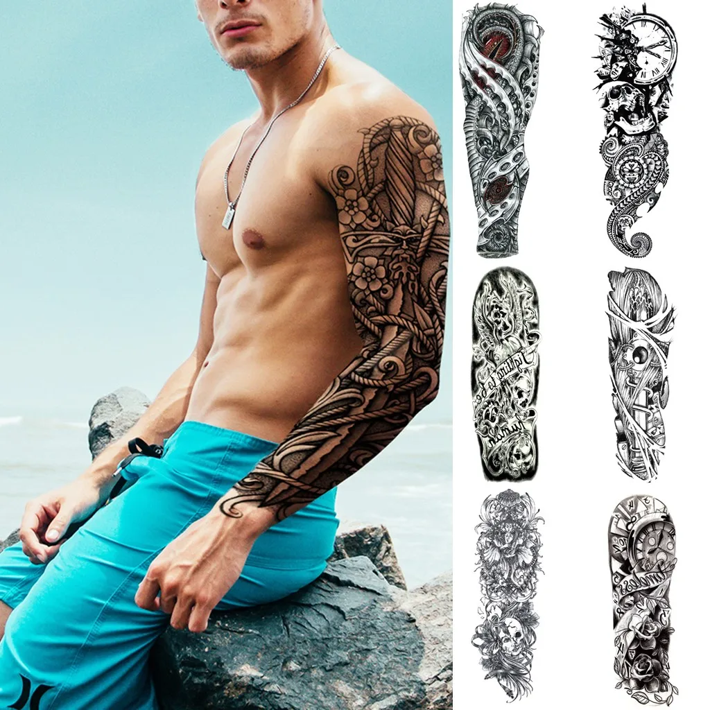 

Temporary Fashion Tattoo Stickers For Men And Women Of The Same Style Printing Stickers Polyester Tattoo Stickers And Decals B1