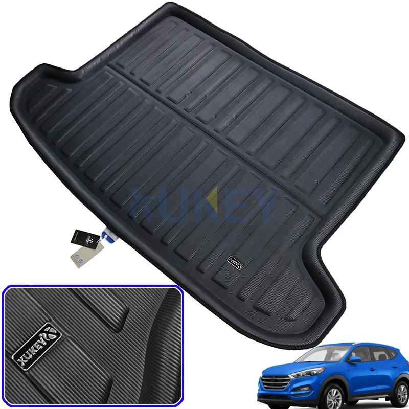 

AX Tailored Cargo Boot Liner Tray For Hyundai Tucson TL 2016 2017 2018 2019 Boot Cargo Liner Rear Trunk Floor Mat Tray Carpet