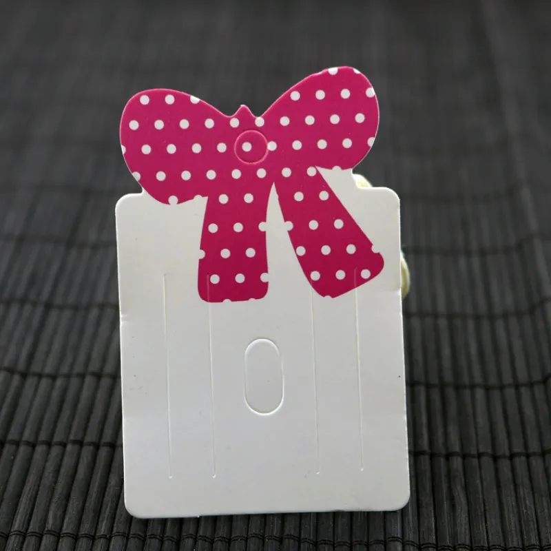 

100pcs Jewelry Display Card Jewelry packaging hairpin rubber band manual DIY hair accessories bow hairpin paper tag size 5*7.5cm