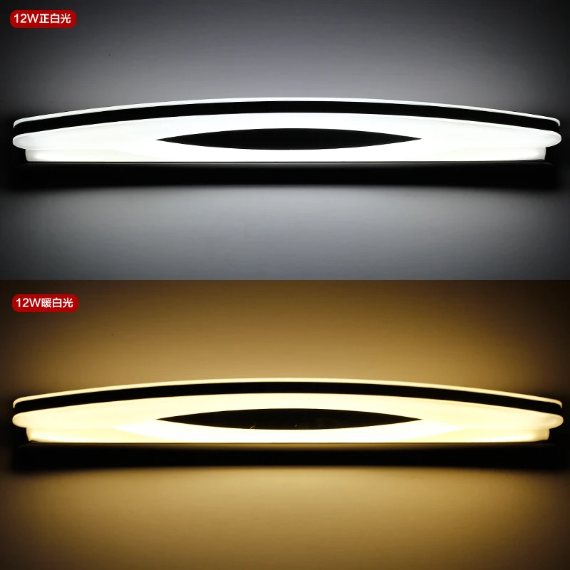 

90cm 100cm 120cm Longer LED Mirror Light Modern Cosmetic Acrylic Wall lamp Bathroom Lighting Waterproof AC85-260V