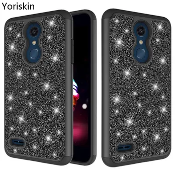 

For LG K30 Bling Glitter Silicone Phone Cover For LG K30 Luxury Sparkle 360 Degree Protective Slim Shockproof Case Coque