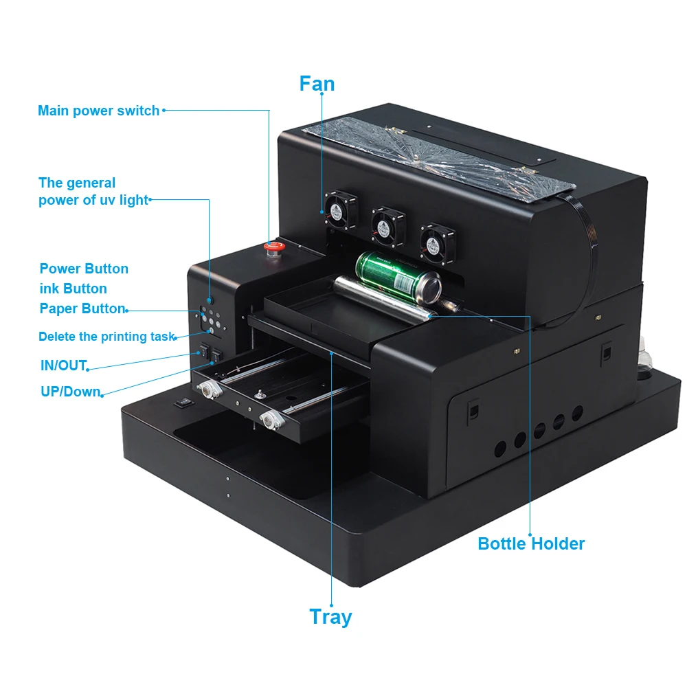 Автоматический принтер Colorsun A3 UV Led(280*500 мм) для чехол для телефона цилиндрическая древесина стеклянная печатная машина с программным обеспечением RIP 9,0