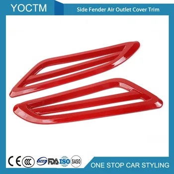 

Side Fender Air Vent Outlet Cover Trim For Nissan Patrol 2017+ Car Accessories 2PCS ABS Black/Red Car Styling Car Modification