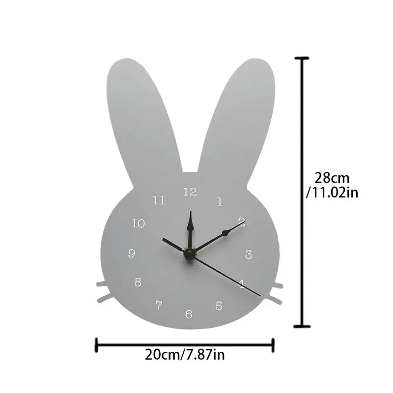 Nordic-Style-Wooden-Clock-Girls-Bedroom-Children-s-Room-Cartoon-Mute-Rabbit-Clock-Wooden-Wall-Decoration