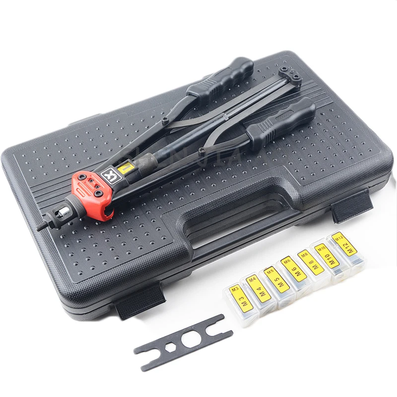 Hand riveting nut gun BT604 M3-M12 hand riveter pull rivet nut riveting automatic back tools with stroke scale
