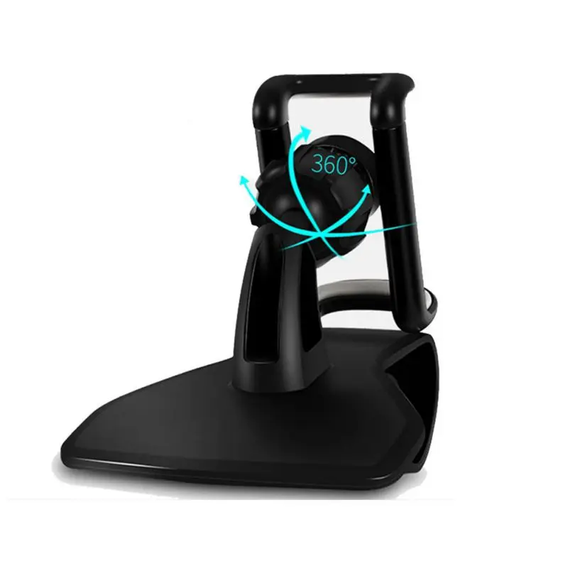

Car Phone Holder 360 Degree Rotation HUD Direct View Car Holder - Black Single Bracket + Air Outlet