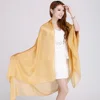 Ladies Brand Grey Mulberry Silk Scarf Shawl 180*110cm Oversize Design Female Scarves Wraps Summer Sunshade Shawls Khaki Black 4