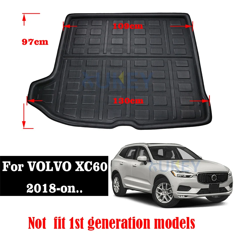 Xukey загрузки Коврики для багажника для Volvo XC60 2009- задний багажник коврик лоток на коврике арабских цифр 2010 2011 2012 2013 - Название цвета: 18- XC60