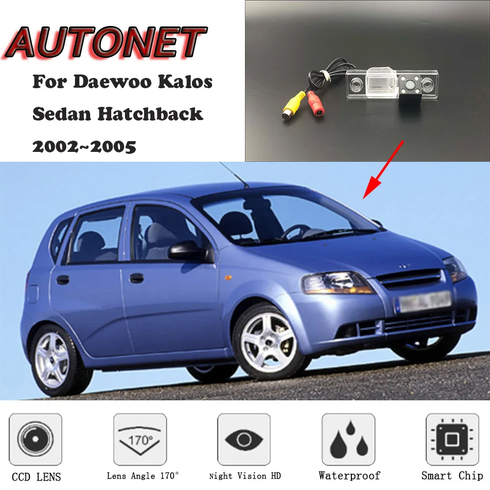 

AUTONET HD Night Vision Backup Rear View camera or Bracket for Daewoo Kalos Sedan Hatchback 2002~2005/license plate camera