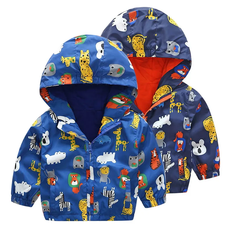 

Oeak 90-130cm Cute Animal Spring Children Coat Autumn Kids Jacket Boys Outerwear Coats Windbreaker Baby Clothes Clothing