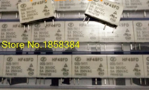 Бесплатная доставка 10 шт./лот HF49FD-005-1H12 HF49FD 005-1H12 DC5V 1H12 4PIN 5A 250VAC | Обустройство дома