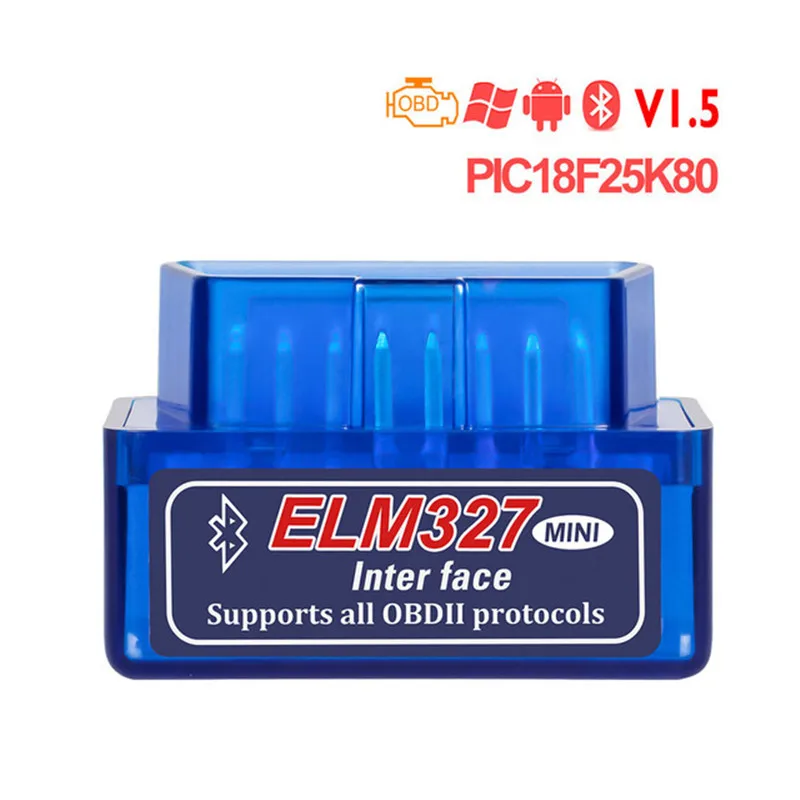 Чип PIC18F25K80 Супер Мини OBD2 ELM327 V1.5 Bluetooth диагностический инструмент v 1 5 obd2elm 327