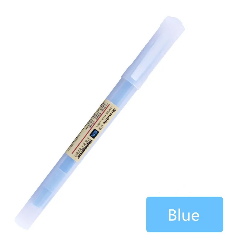 10 цветов, милый цветной художественный маркер, мягкий лайнер, маркер, флуоресцентная ручка, Kawaii, мягкий лайнер, сделай сам, пастельный Жидкий Мел - Цвет: Blue