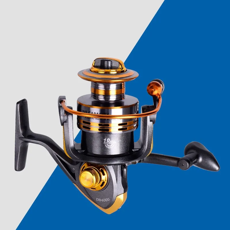 

Spinning Fishing Reel 6/8/10 Bearing Balls 500-6000 Series Metal Coil Spinning Reel Boat Rock Fishing Wheel