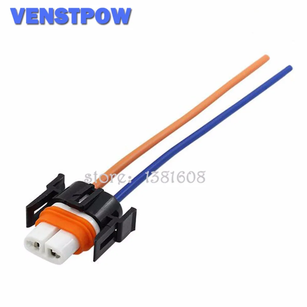 

1PC 16AWG Ceramic Car H11 Headlight Light Bulb Holder Auto H11 Bulb Socket Automobile H11 Connector Plug Extension Wire