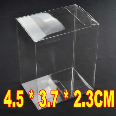 

PVC plastic cosmetic packaging box folding box 4.5 * 3.7 * 2.3CM