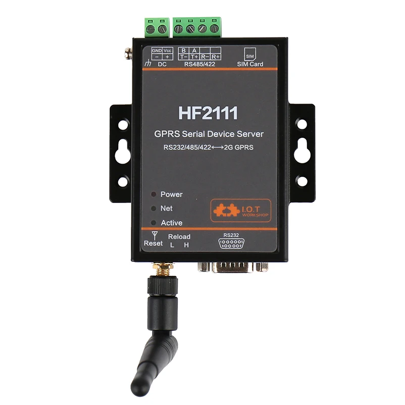 

Serial to GPRS RS232/RS485/RS422 to GPRS Converter Module for Industrial Automation Data Transmission HF2111