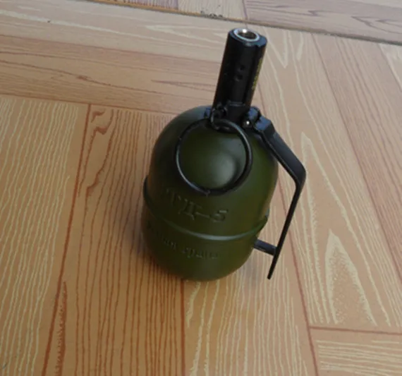 Lig085 Mini Dummy Rgd5 Remote Hand Grenade Shape Windproof Lighter