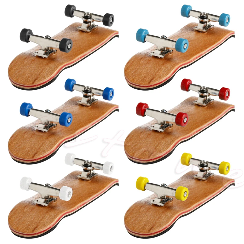 1 Set touche de terrasse en bois planche à roulettes Sport jeux enfants cadeau bois d'érable