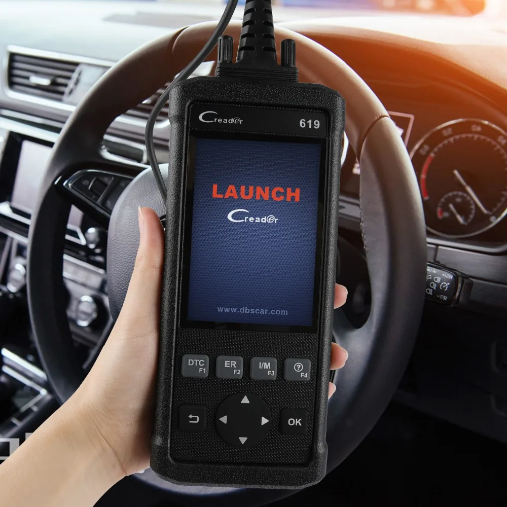 Launch Creader CR619 OBD 2 ODB2 OBD2 сканер двигателя ABS SRS O2 Датчик монитор отдых Автомобильный
