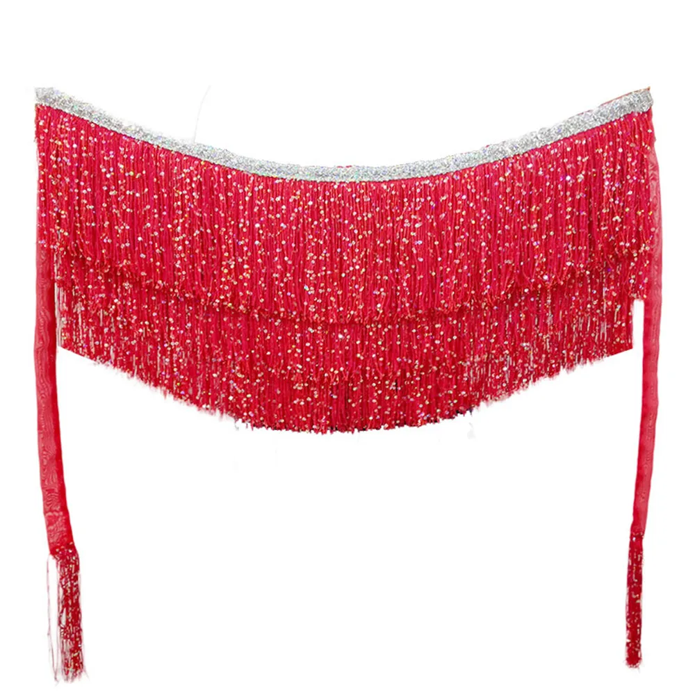 

Belly Dance Belt Dancing Hip Scarf Waist Chain Gypsy Costume Belt Accessories Long Tassel Triangle Hip
