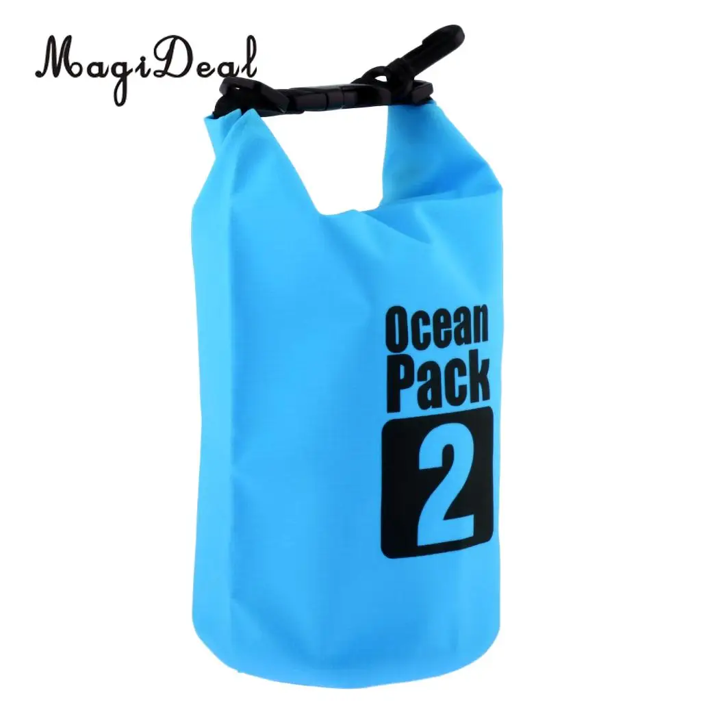MagiDeal 2L PVC Waterproof Dry Bag Sack for Canoe Kayak Boating Kayaking Floating Dinghy Fishing Surfing Camping Accessories
