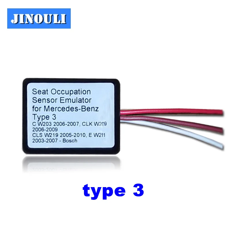 

JINOULI wholesale for Mercedes benz MB SRS Emulator Type 3 C W203 CLK W209 CLS W219 E W211 seat emulator Airbag reset tool