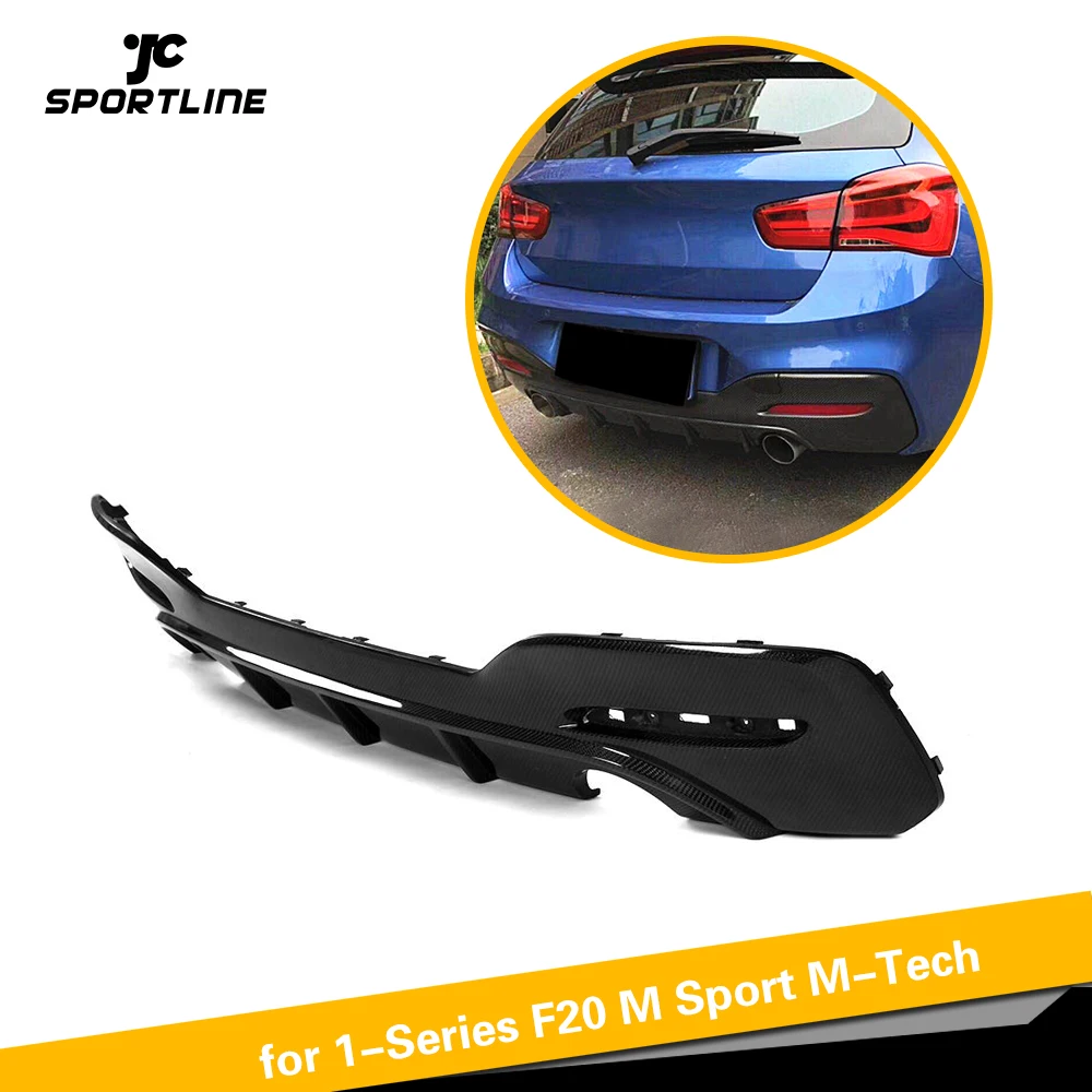 Диффузор заднего бампера для BMW 1 серии F20 M Sport M135i M140i хэтчбек 2 двери 4 двери- углеродное волокно