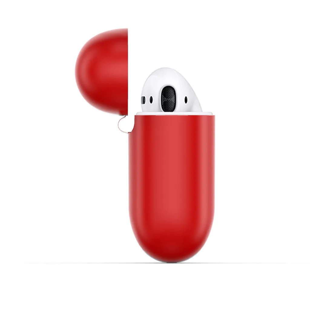 TPU Frosted Case Cover Soft Protective Skin For Apple Airpods 1th Earphone Without Wireless Charging Edition 360 Protection