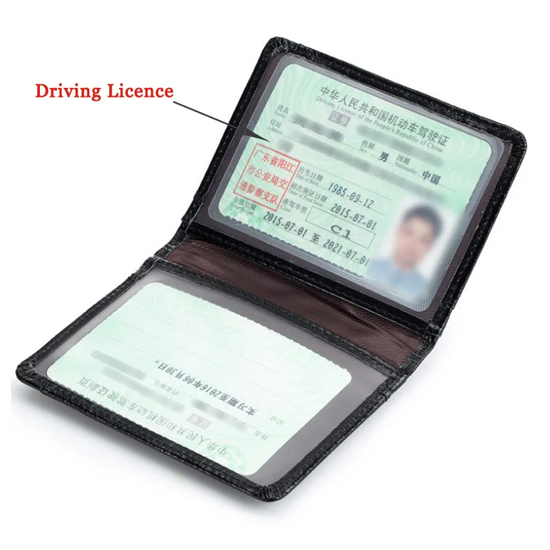 Leather Credit Card Wallet Holder Case Oyster ID Train Bus Pass Driving Licence