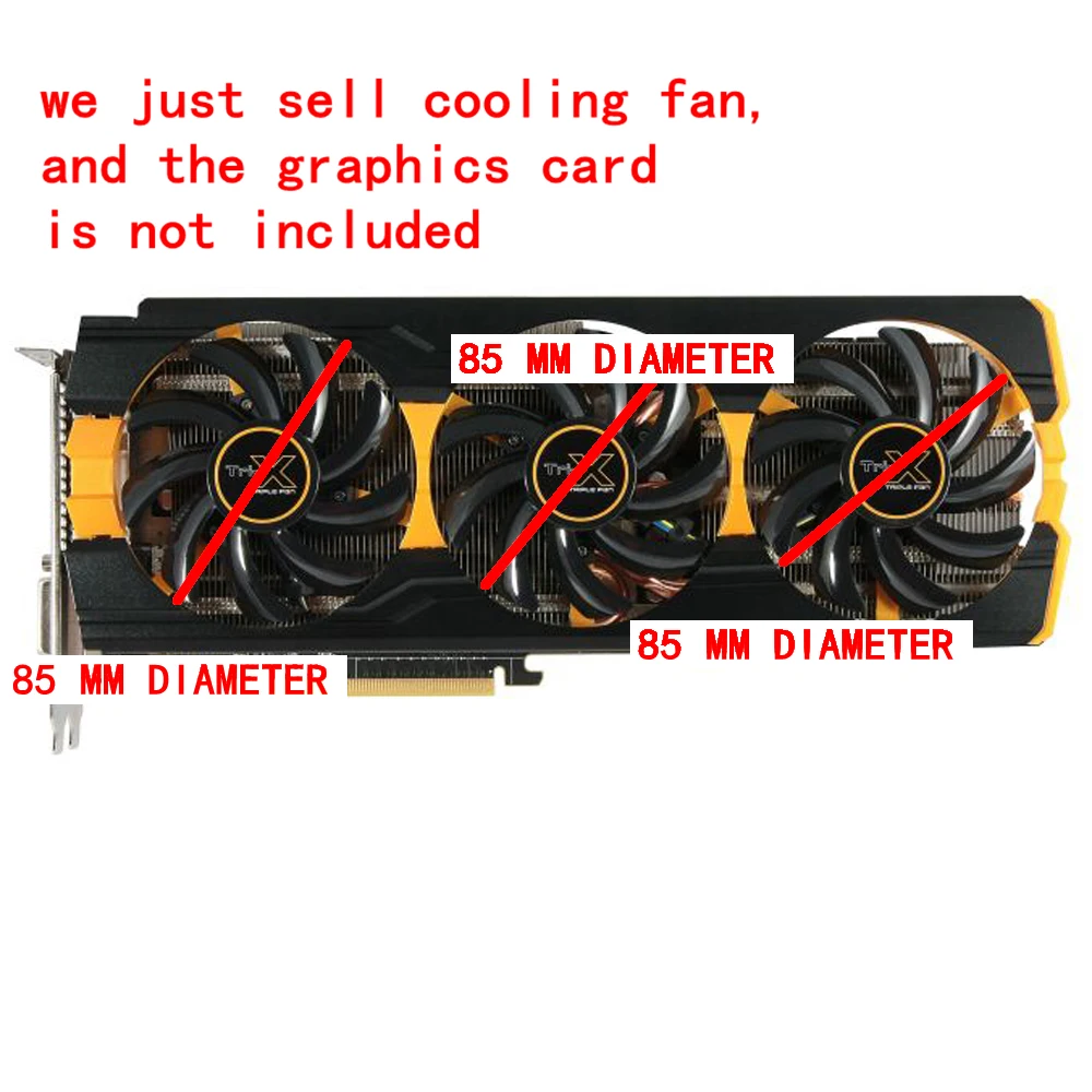 SAPPHIRE R9 290X/390/390X GPU VGA вентилятор охлаждения для Sapphire 290X 4G 390 8G PRO 390X D5 Tri X ЗАМЕНА