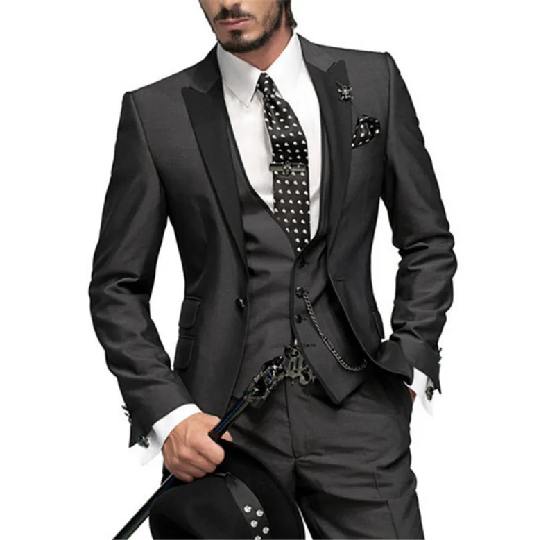 ملابس رجالي تلائم الرجل النحيف الدعاوى الملكي الأزرق السترة آخر معطف بانت تصاميم العريس فستان الزفاف سهرة النبيذ حلة حمراء الذكور 3 قطع دعوى
