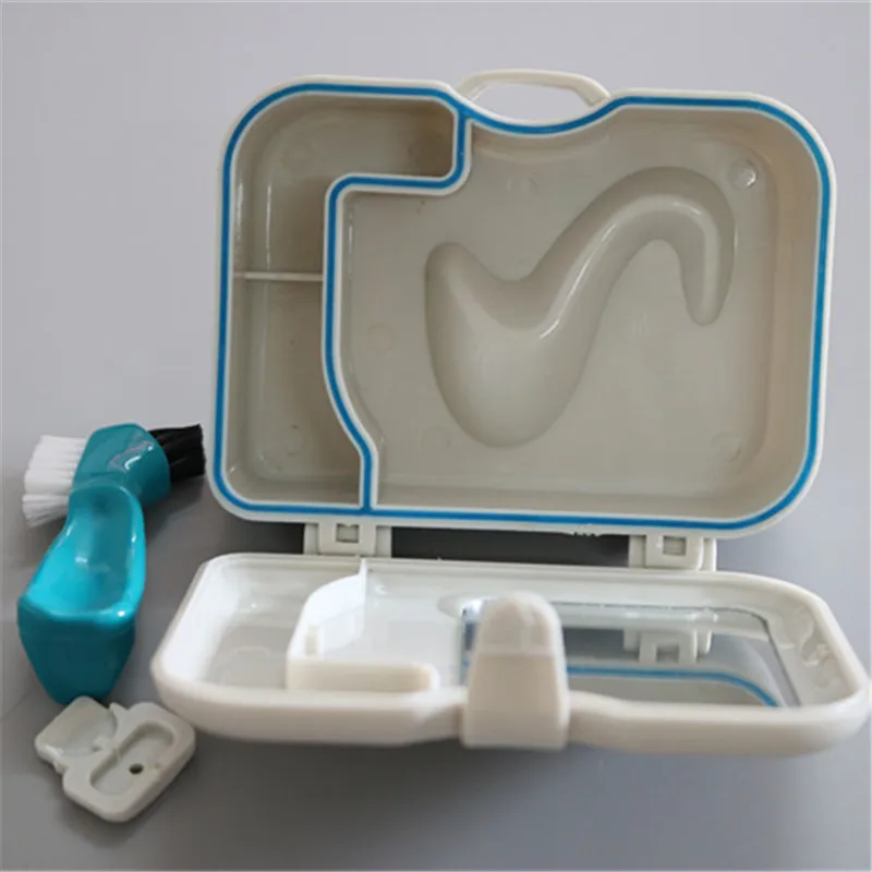 5 шт./лот Высококачественная зубная шкатулка с зеркалом и щеткой лоток для зубного ряда, пригодный для обработки в автоклаве ящик для