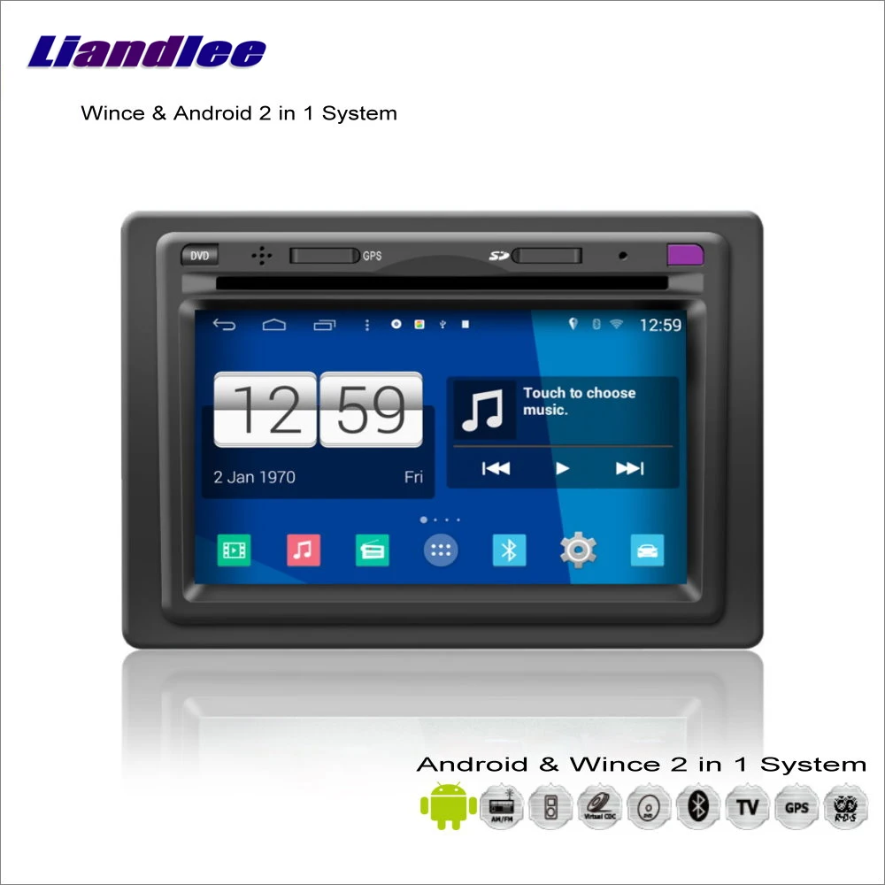 Best Liandlee For Chery A3 2005~2012 Car Radio CD DVD Player GPS Nav Navi Map Navigation Advanced Wince & Android 2 in 1 S160 System 2