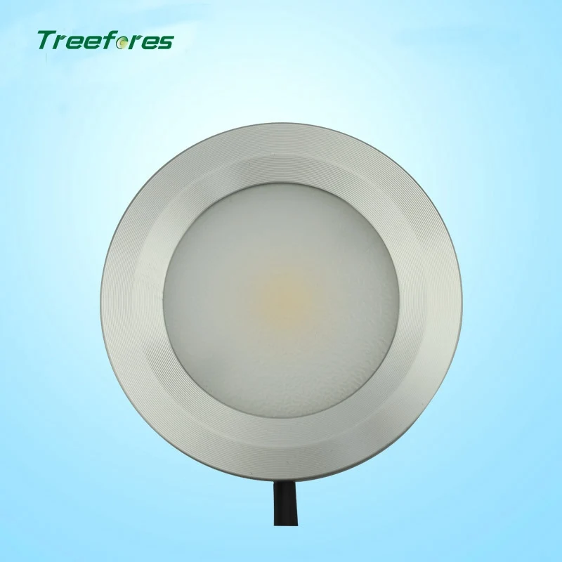 cheap Treefores 6 PCS 3W 110V 240V Mini Downlight Lamps Drive Needless Cabinet Light Surface mounted Showcase LED Lamps