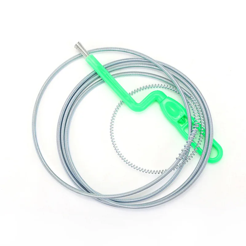 2.4M Drain Unblocker Stick Snake Pipeline Dredge Tool Cleaner Hair Remover Brush Tool For Bathroom Unclog Sink Kitchen Basin Tub