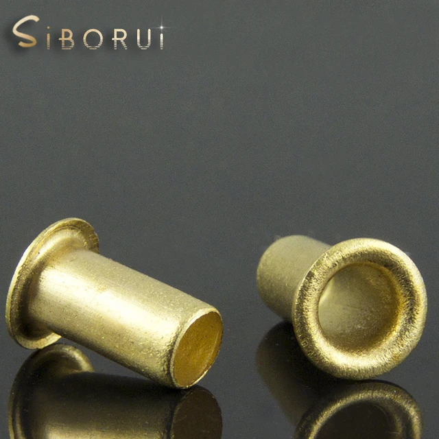 Corn hollow copper rivets copper rivets through rivet holes single tube