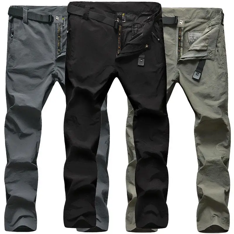 

Men Hiking Pants Quick Dry Removable Spring Summer Outdoor Trekking Pants Uv Lightweight Breathable Plus Size Outdoor Camping Tr