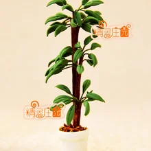 Мини кукольный домик аксессуары для мини-мебели для внутреннего горшка зеленых растений