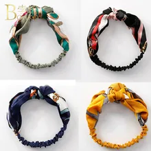 Богемная повязка для волос с принтом повязки для волос ретро украшения для волос тиары И Короны головной убор-Бандана Красочные повязки для волос для женщин девочек R5