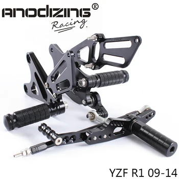

Full CNC Aluminum Motorcycle Adjustable Rearsets Rear Sets Foot Pegs For YAMAHA R1 2009 2010 2011 2012 2013 2014