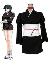 Envío Gratis Bleach Gotei Trece Teniente Kurotsuchi Nemu de la 12ª División Soul Reaper Kimono Anime Cosplay Disfraces