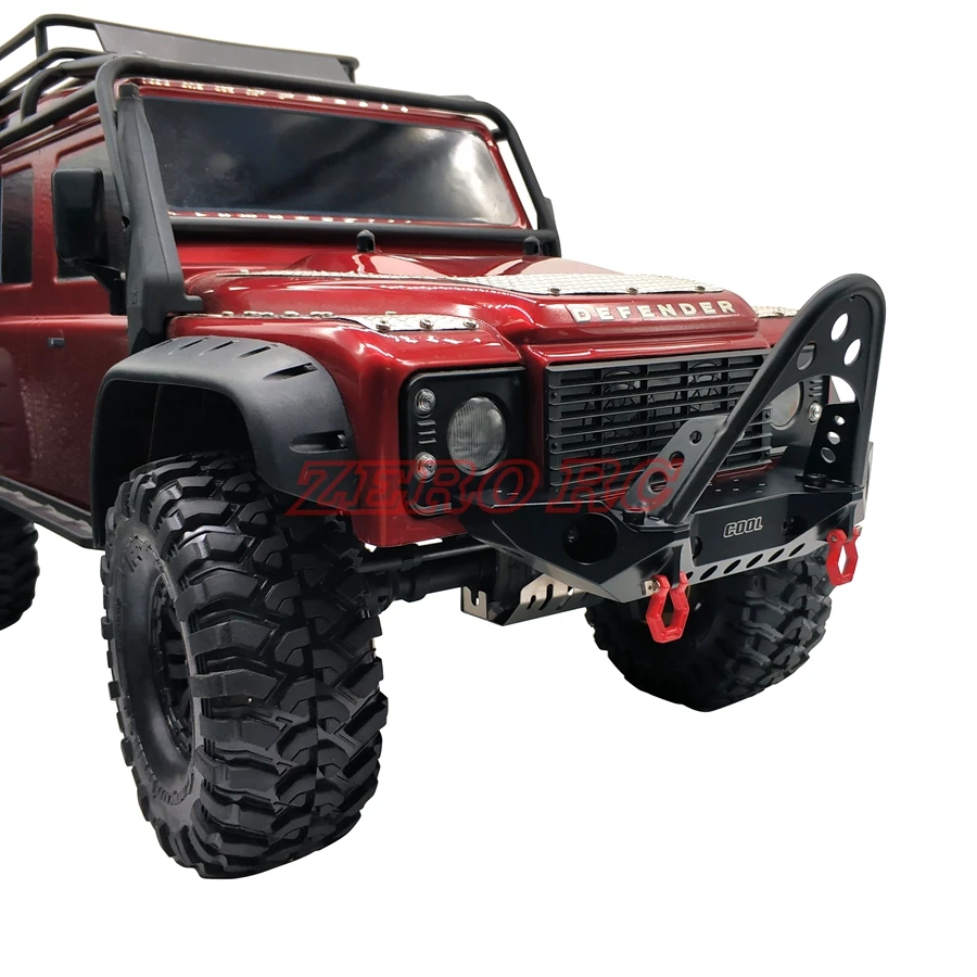 COOL RACING TRX4 литой передний бампер с светодиодсветильник кой для TRAXXAS TRX 4 AXIAL SCX10 90046