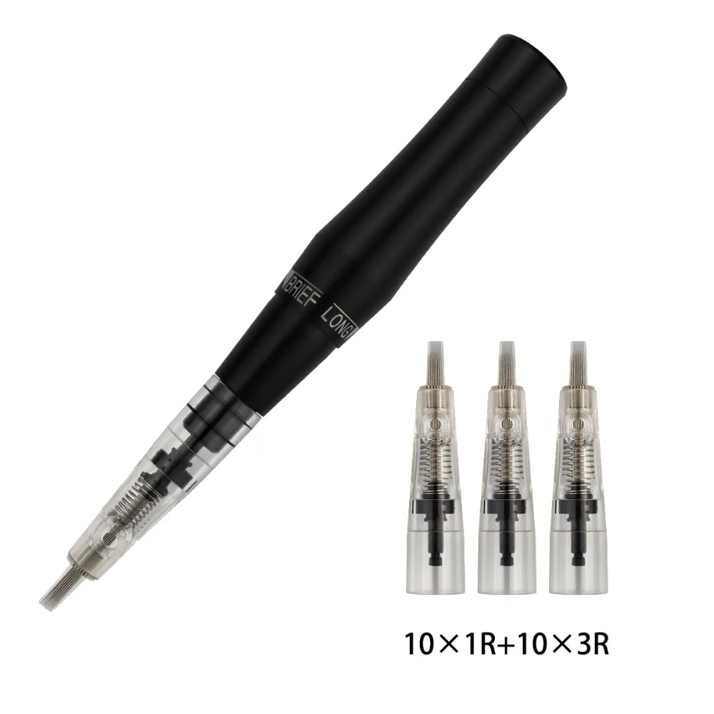 

Electric Tattoo Microblading Pen Semi Permanent Makeup Eyebrow Lip Eyeliner Tattoo Machine Pen with 20pcs Cartridge Needles