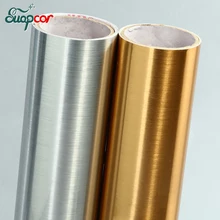 ФОТО 5M Metal Effect Silver Golden Stickers Furniture Renovation DIY Waterproof Decorative Film PVC Wall Paper Roll Home Decor Poster