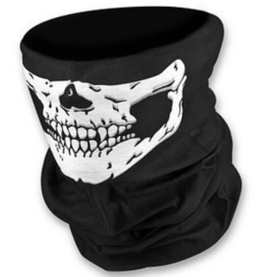 

100Pcs/lot Motorcycle Skull Ghost Face Windproof Mask Outdoor Sports Warm Ski Caps Bicyle Bike Balaclavas Scarf Halloween Mask