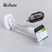 50x Металическая экономпанель Z крючок дисплея безопасности Pegboard крючок для крепления к стене Магнитный квадратный стальной дисплей крюк замок с деташер ключ