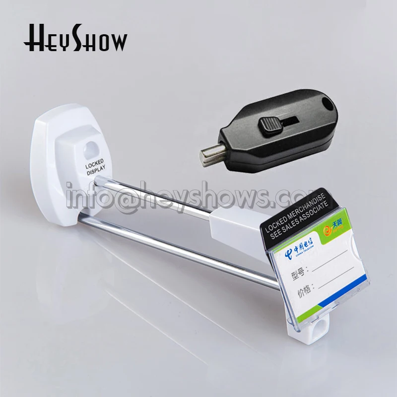 50x Metal Slatwall Z Security Display Hook Pegboard Wall Mounted Hook